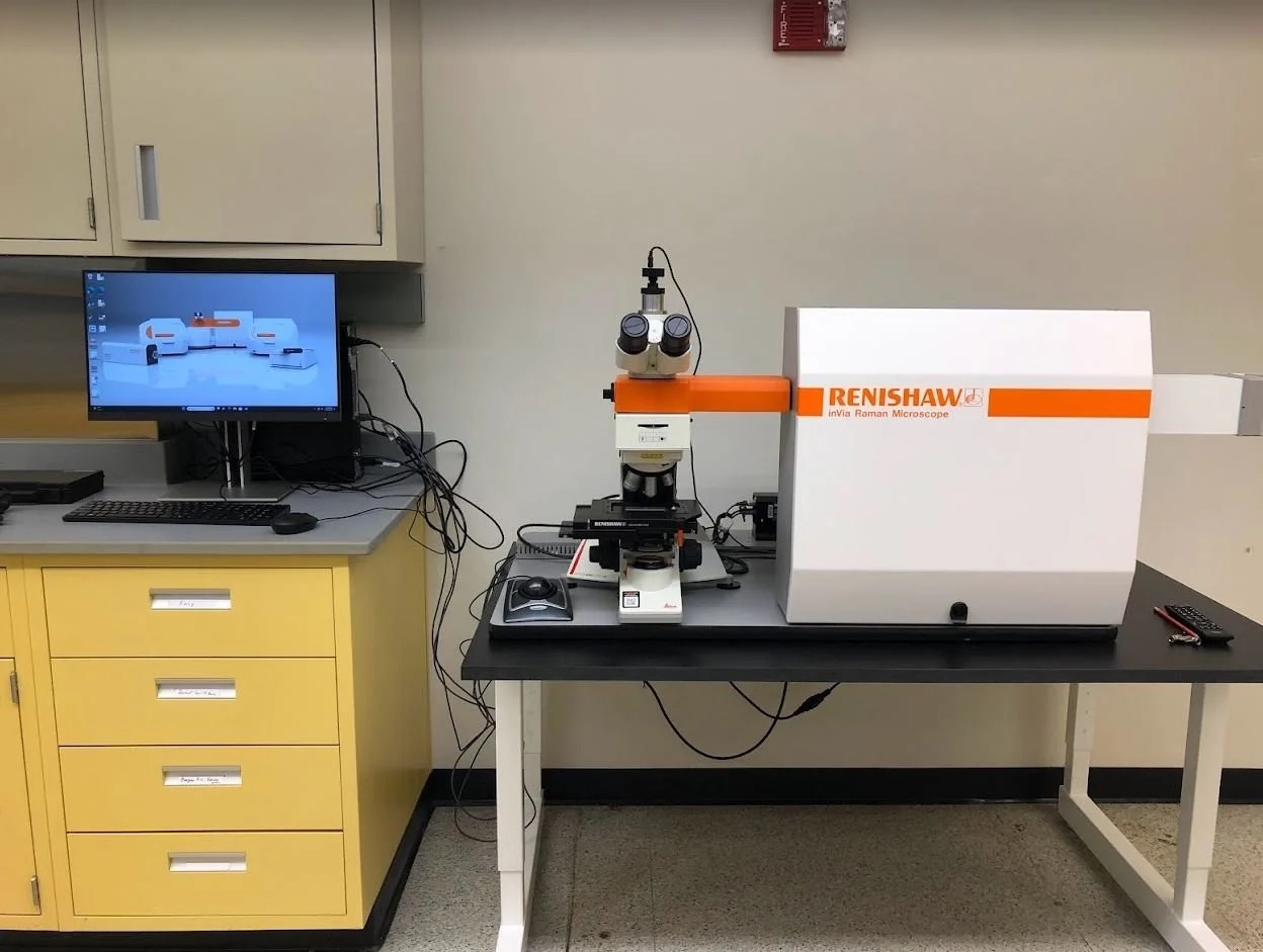 Renishaw InVia Raman microscope — side view